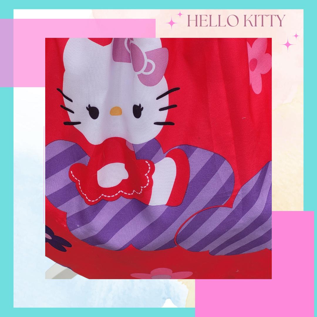 Hello Kitty Corset Open back with Corset Tie A-line REVERSIBLE! 1X/2X