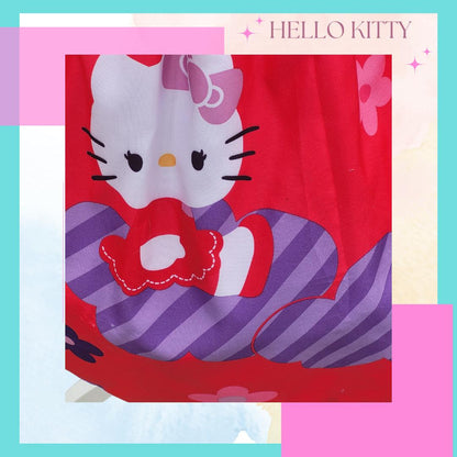 Hello Kitty Corset Open back with Corset Tie A-line REVERSIBLE! 1X/2X